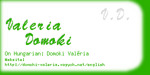 valeria domoki business card